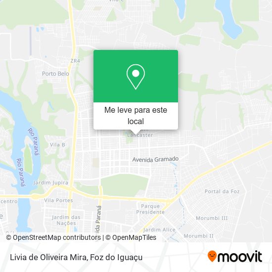 Livia de Oliveira Mira mapa