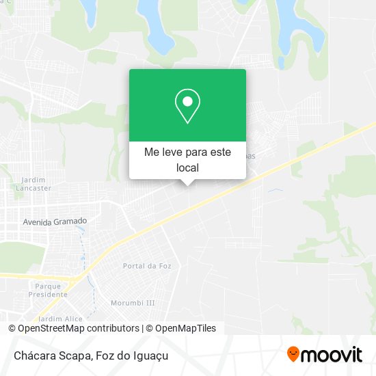 Chácara Scapa mapa