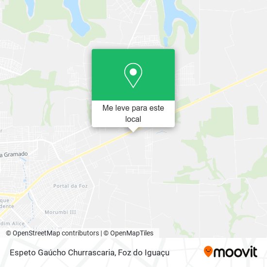 Espeto Gaúcho Churrascaria mapa