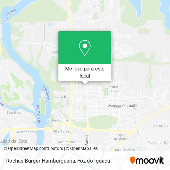 Rochas Burger Hamburgueria mapa