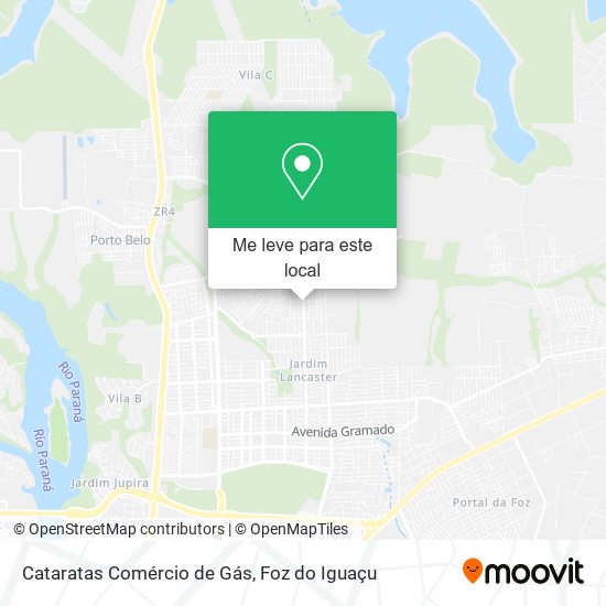 Cataratas Comércio de Gás mapa