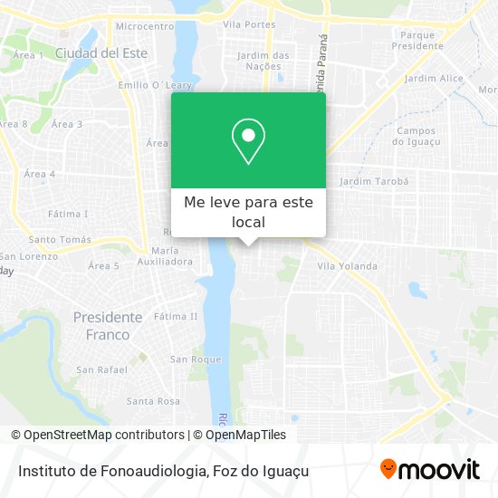 Instituto de Fonoaudiologia mapa