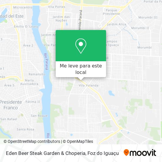 Eden Beer Steak Garden & Choperia mapa
