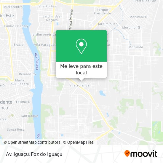 Av. Iguaçu mapa