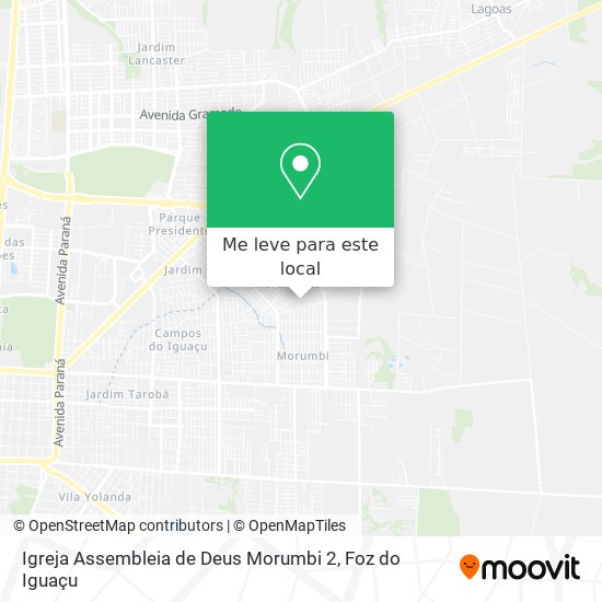 Igreja Assembleia de Deus Morumbi 2 mapa