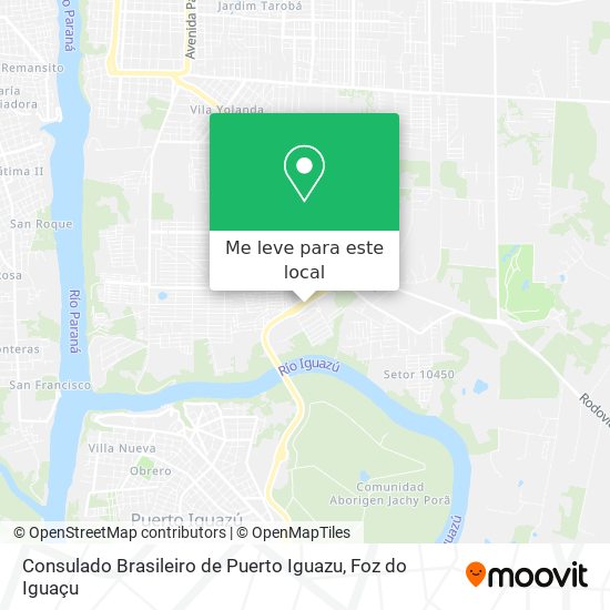 Consulado Brasileiro de Puerto Iguazu mapa