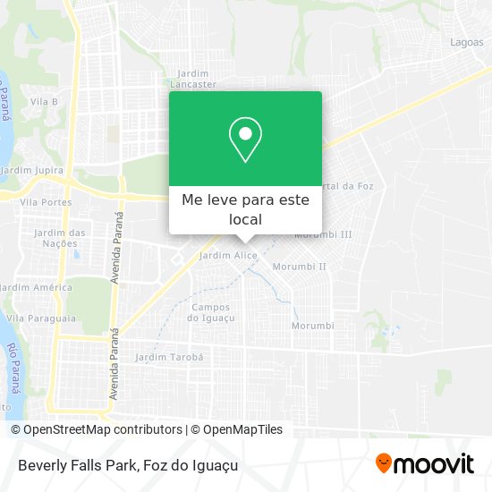 Beverly Falls Park mapa