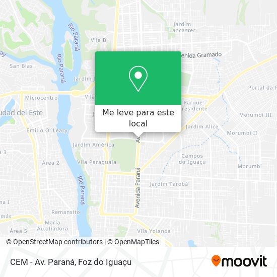 CEM - Av. Paraná mapa