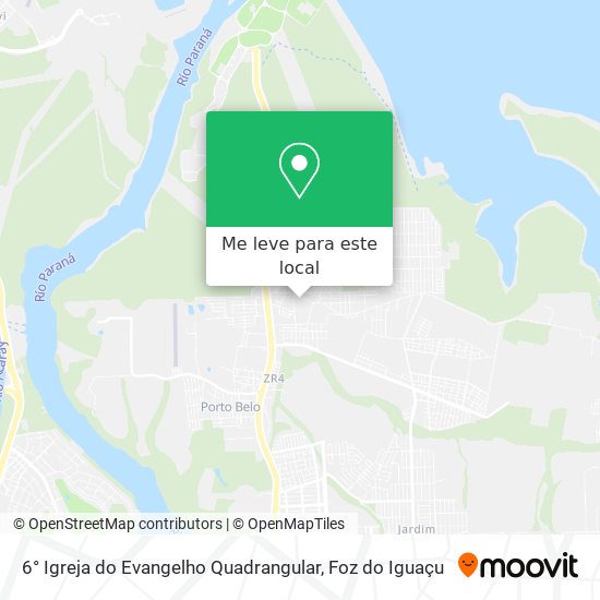 6° Igreja do Evangelho Quadrangular mapa