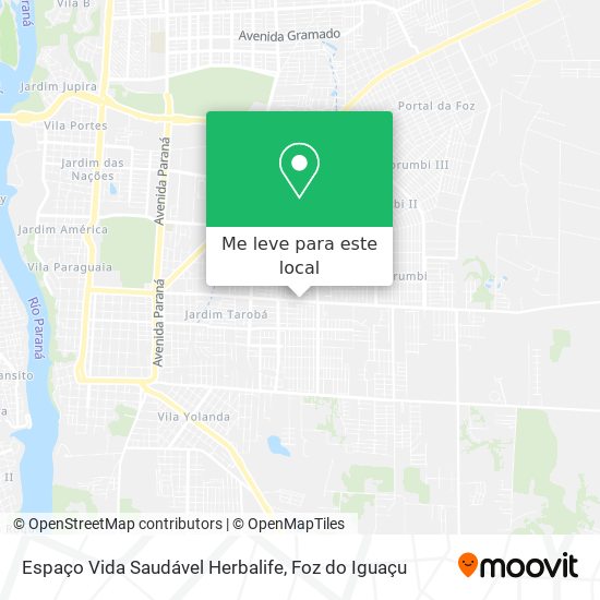 Espaço Vida Saudável Herbalife mapa