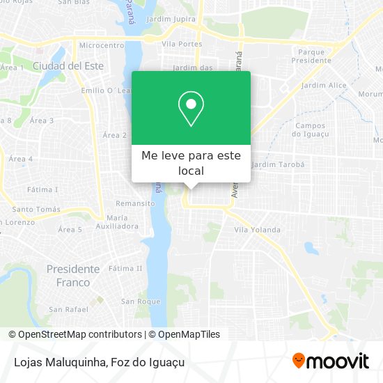 Lojas Maluquinha mapa