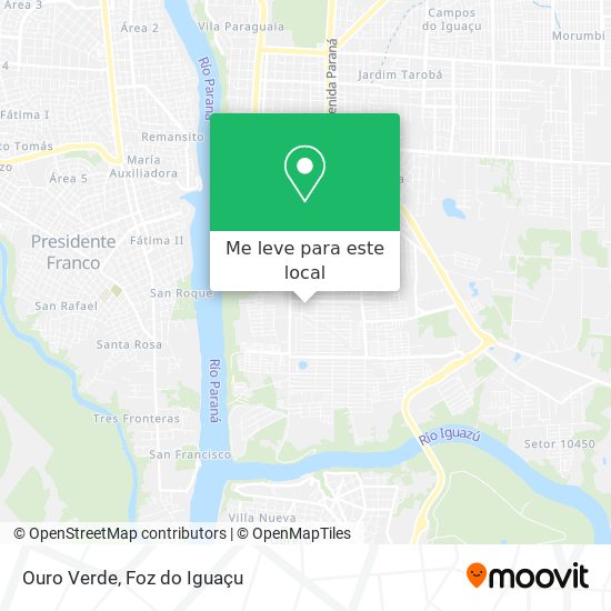 Ouro Verde mapa