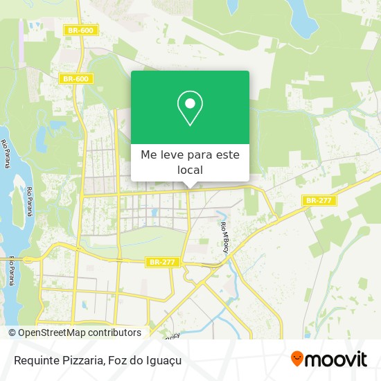 Requinte Pizzaria mapa