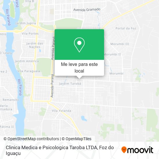 Clinica Medica e Psicologica Taroba LTDA mapa
