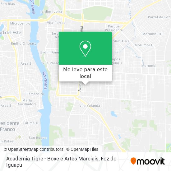 Academia Tigre - Boxe e Artes Marciais mapa