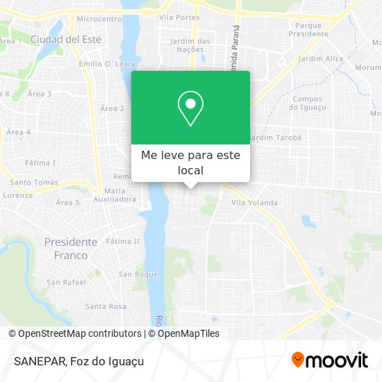 SANEPAR mapa