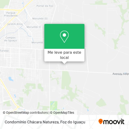 Condomínio Chácara Natureza mapa