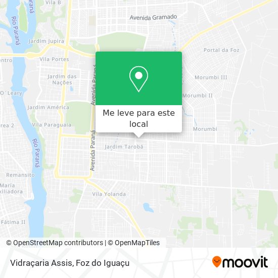 Vidraçaria Assis mapa