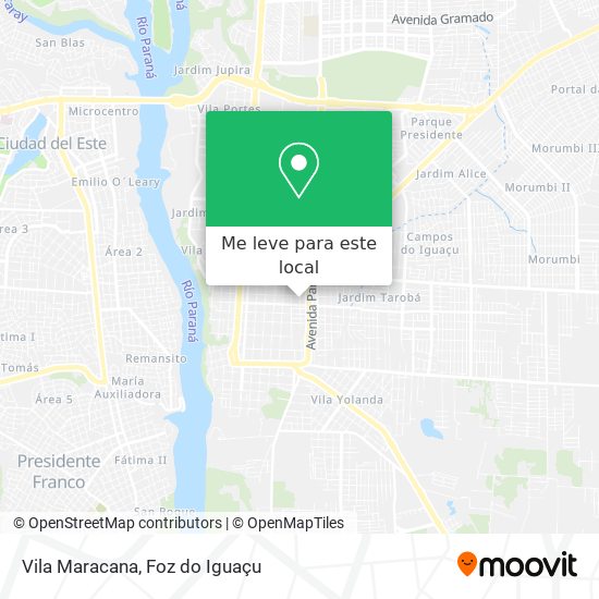 Vila Maracana mapa
