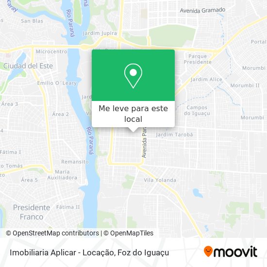 Imobiliaria Aplicar - Locação mapa