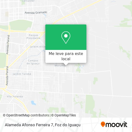 Alameda Afonso Ferreira 7 mapa