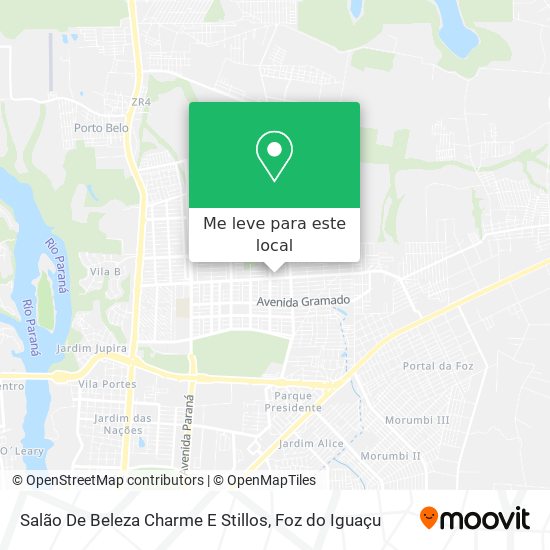 Salão De Beleza Charme E Stillos mapa