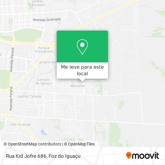 Rua Kid Jofre 686 mapa