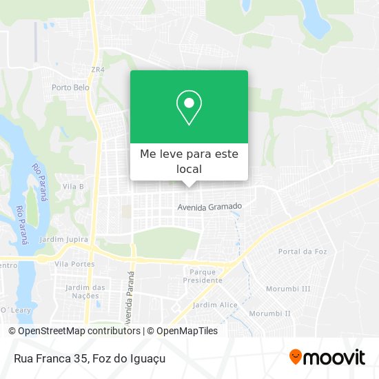 Rua Franca 35 mapa