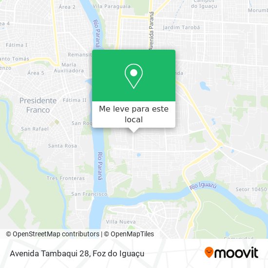 Avenida Tambaqui 28 mapa