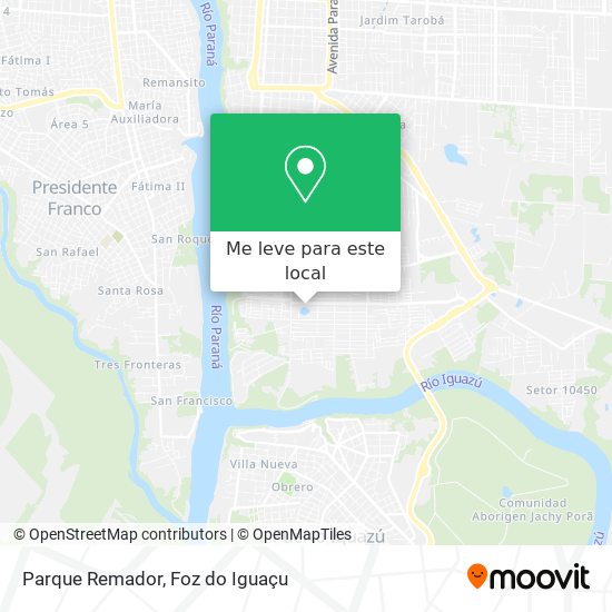 Parque Remador mapa