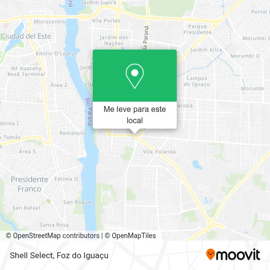 Shell Select mapa