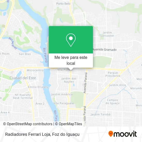 Radiadores Ferrari Loja mapa