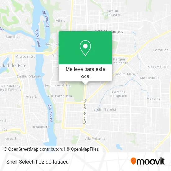 Shell Select mapa