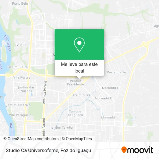 Studio Ca Universofeme mapa