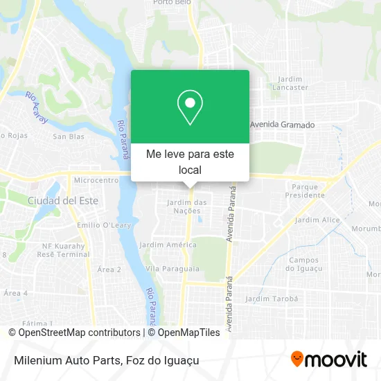Milenium Auto Parts mapa
