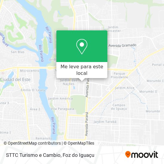 STTC Turismo e Cambio mapa
