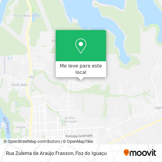 Rua Zulema de Araújo Frasson mapa