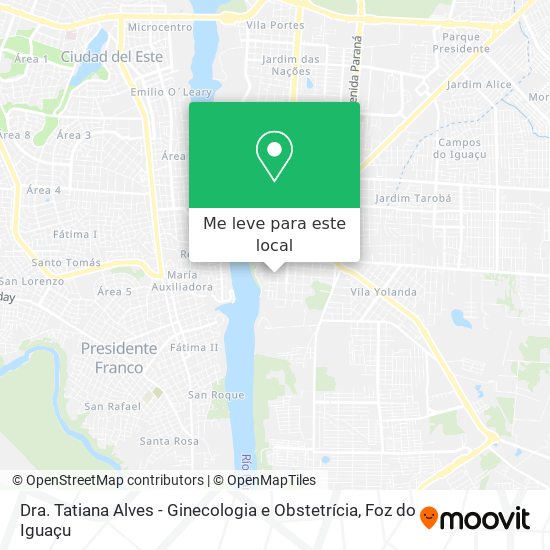Dra. Tatiana Alves - Ginecologia e Obstetrícia mapa