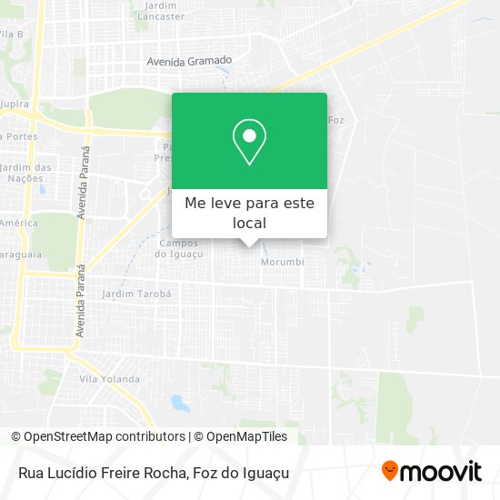 Rua Lucídio Freire Rocha mapa