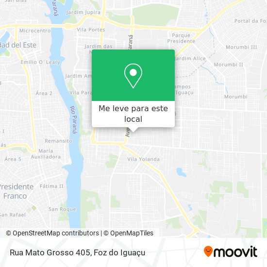 Rua Mato Grosso 405 mapa