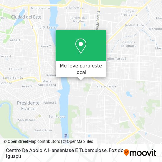 Centro De Apoio A Hanseníase E Tuberculose mapa