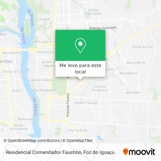 Residencial Comendador Faustino mapa