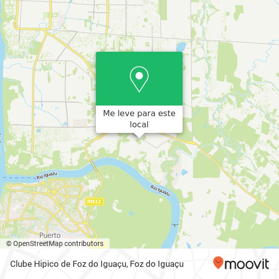 Clube Hipico de Foz do Iguaçu mapa