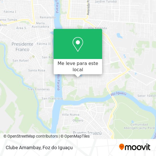 Clube Amambay mapa