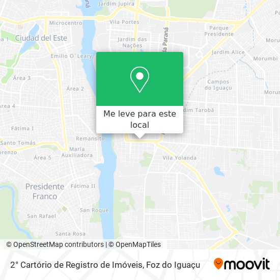 2° Cartório de Registro de Imóveis mapa