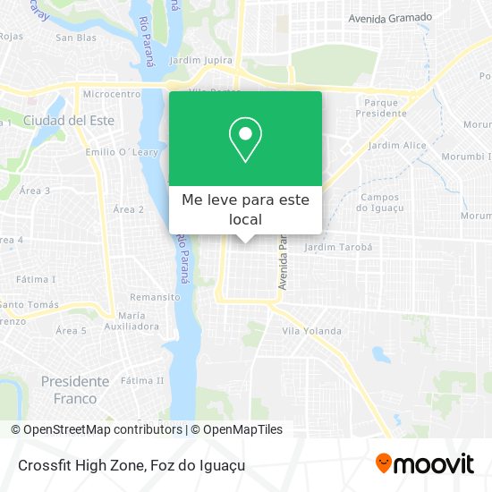 Crossfit High Zone mapa