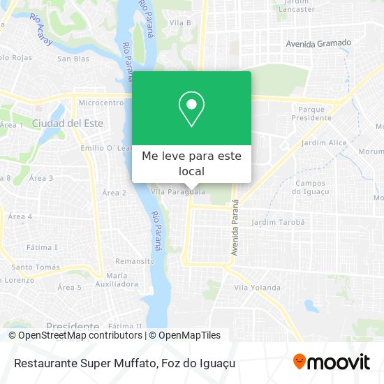 Restaurante Super Muffato mapa