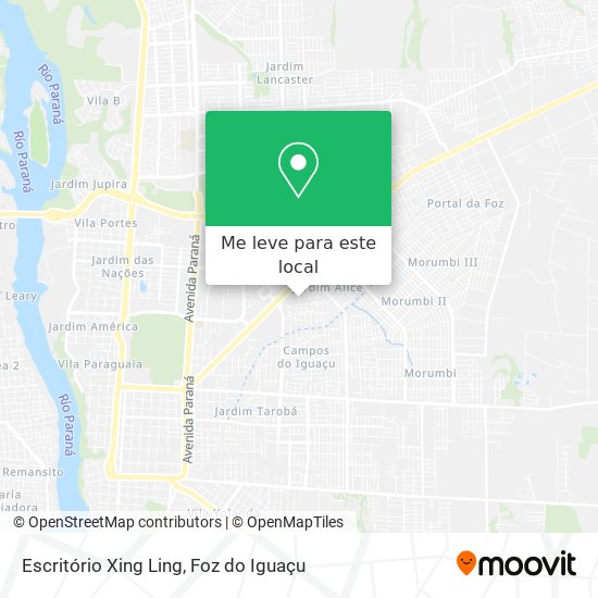 Escritório Xing Ling mapa