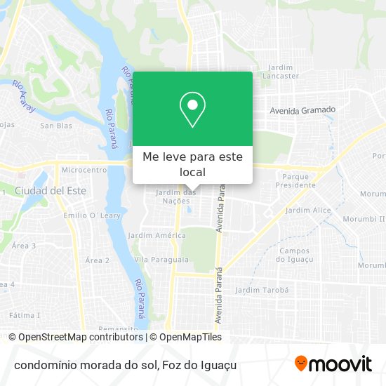 condomínio morada do sol mapa