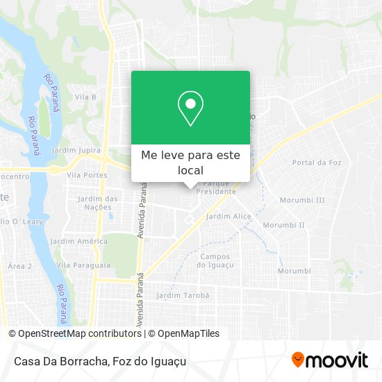 Casa Da Borracha mapa